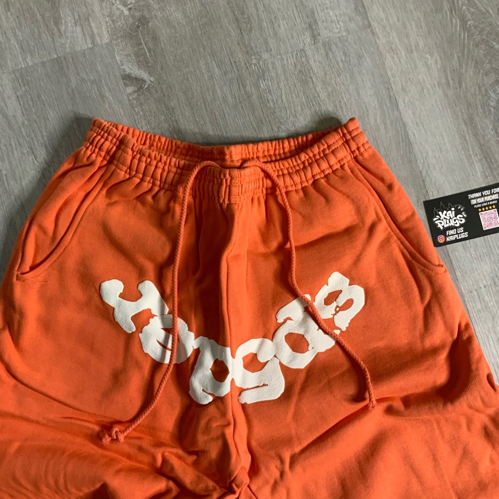 Orange Sp5der Sweatpants - Picture 4 of 6